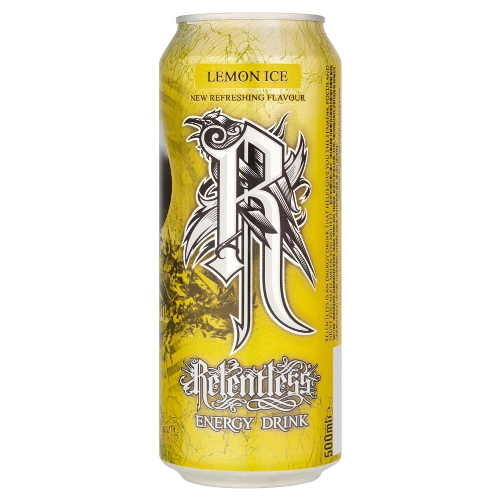 Relentless Lemon Ice Energy Drink (500ml) eBay