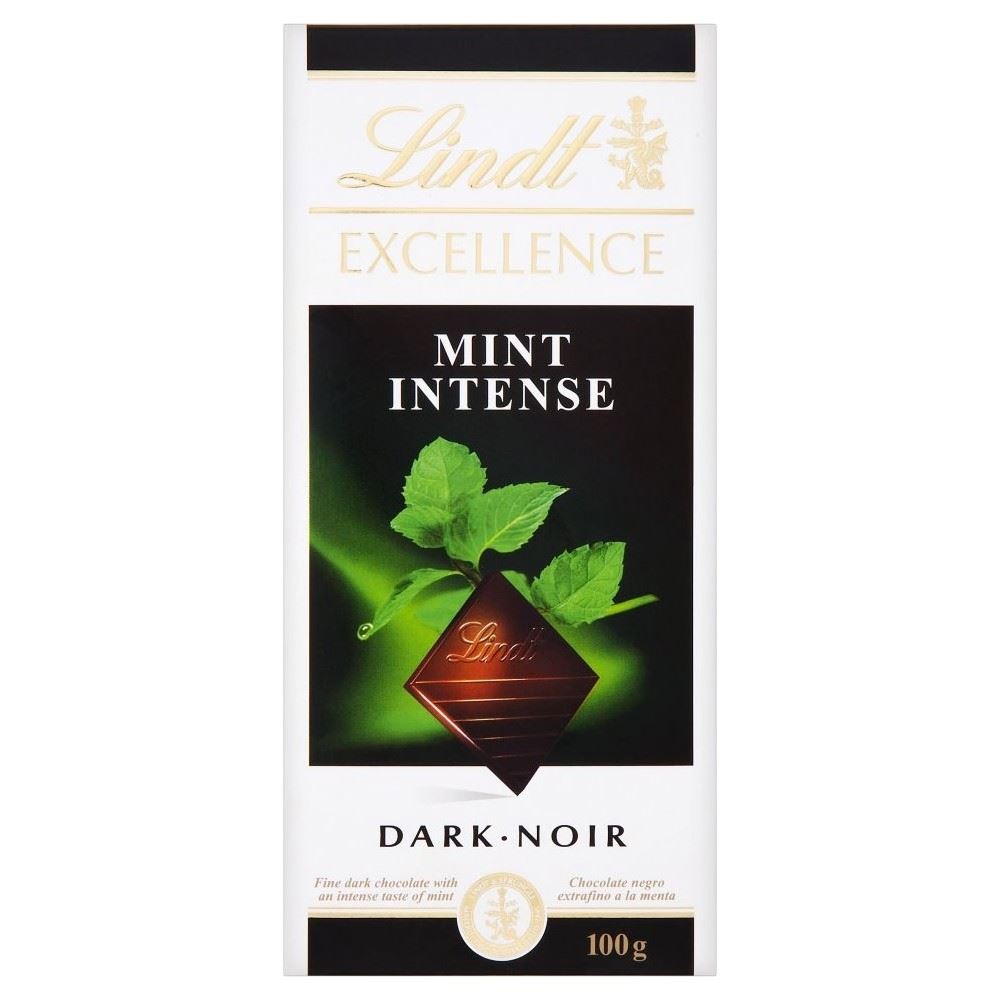 Lindt Excellence Dark Chocolate Mint Intense (100g) eBay