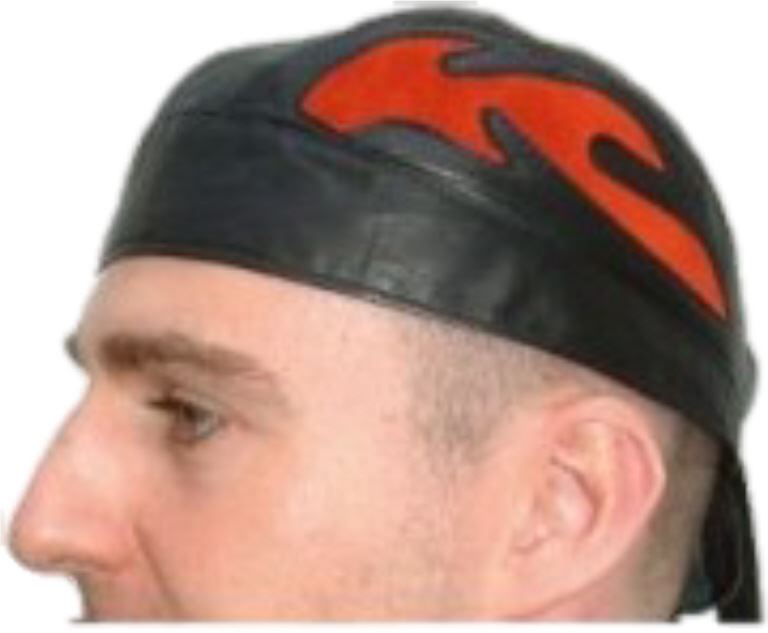 LEATHER BIKER CLASSIC MOTORCYCLE HARLEY MOTORBIKE DURAG HEAD SCARF