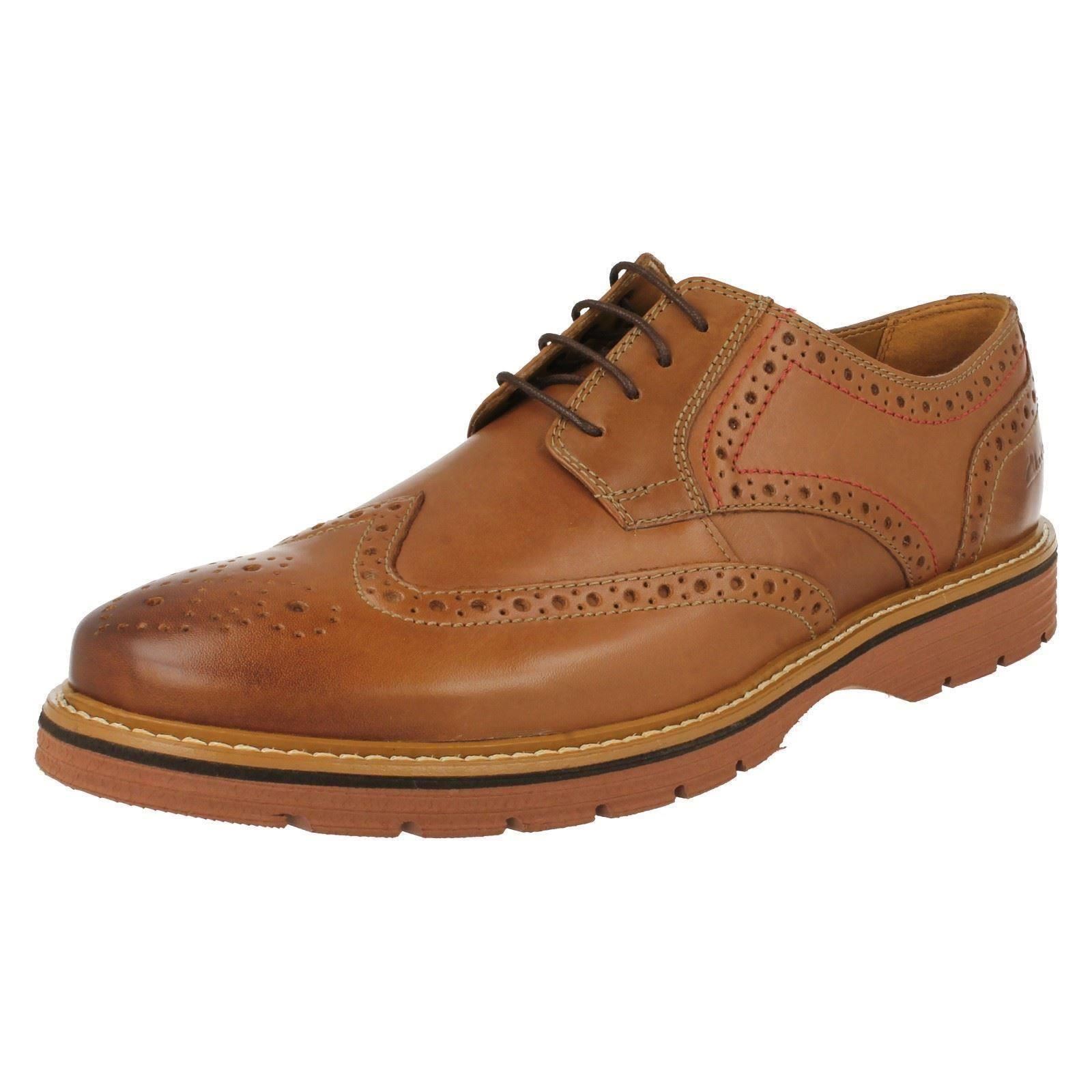 Mens Clarks Brogue Shoes Newkirk Wing Mens Clarks Brogue Shoes Newkirk Wing