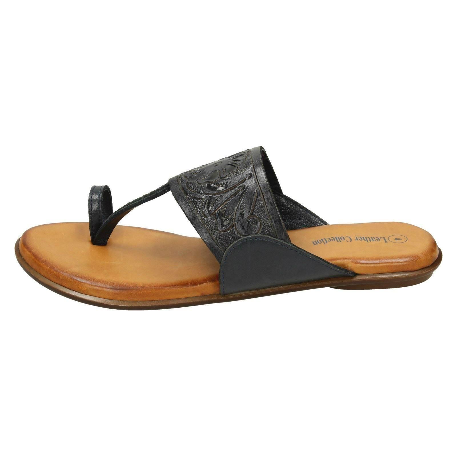 ASOS DESIGN Wide Fit Faro leather toe loop flat sandals in leopard print-Multi | Fashion Gone Rogue