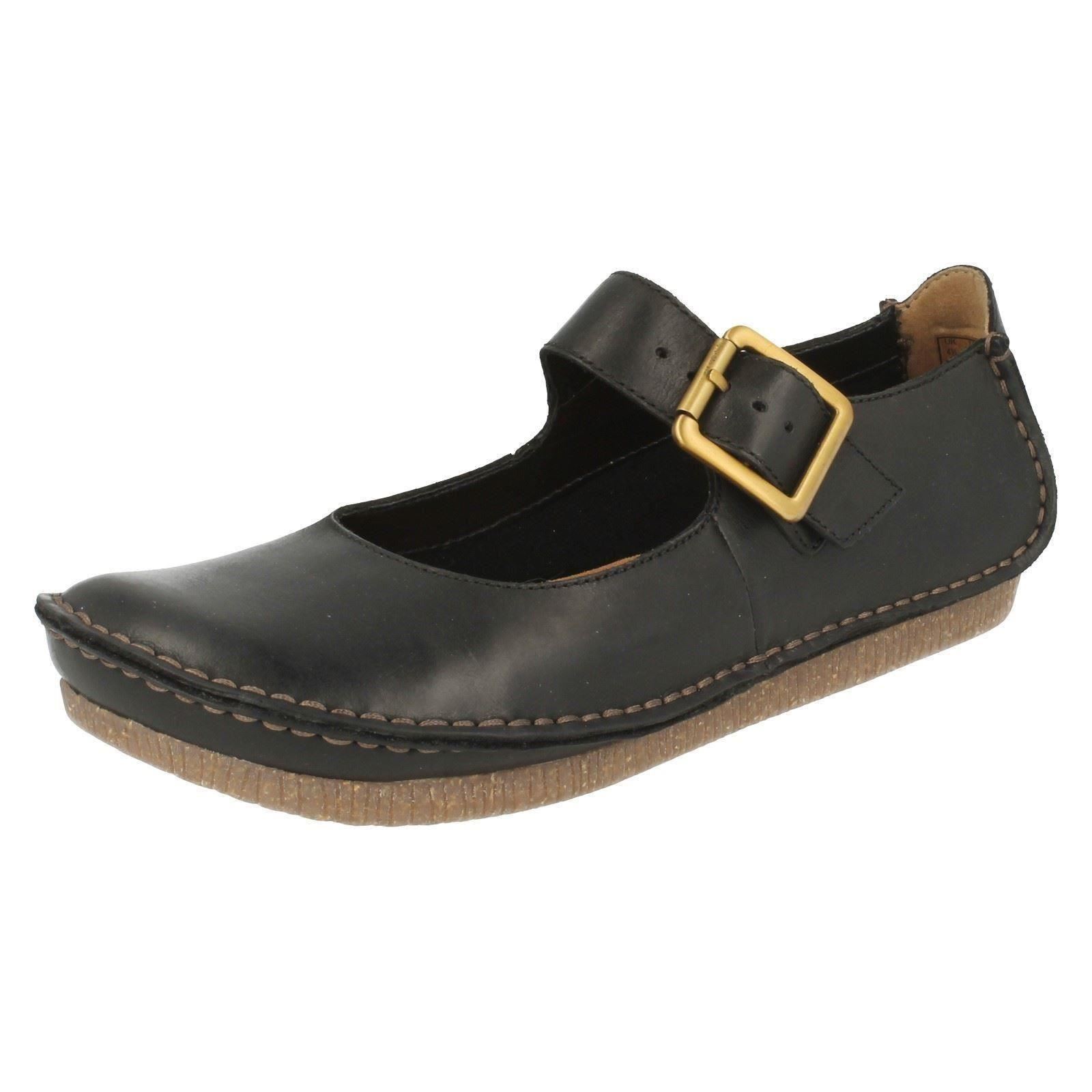 Ladies Clarks Buckle Flat Shoes Janey June eBay Ladies Clarks Buckle Flat Shoes Janey June eBay