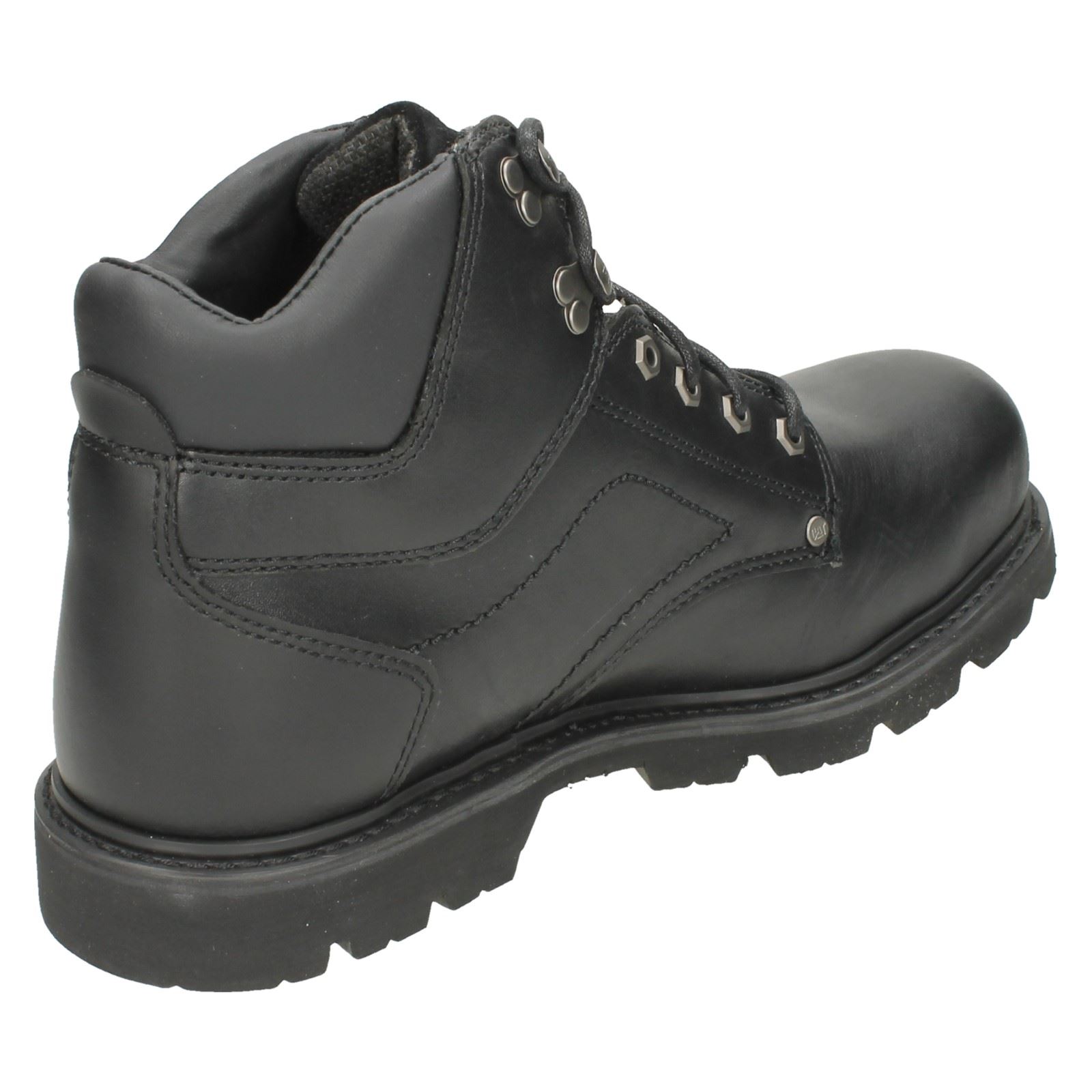 Mens Caterpillar Steel Toe Cap Ankle Boots Grouser ST eBay