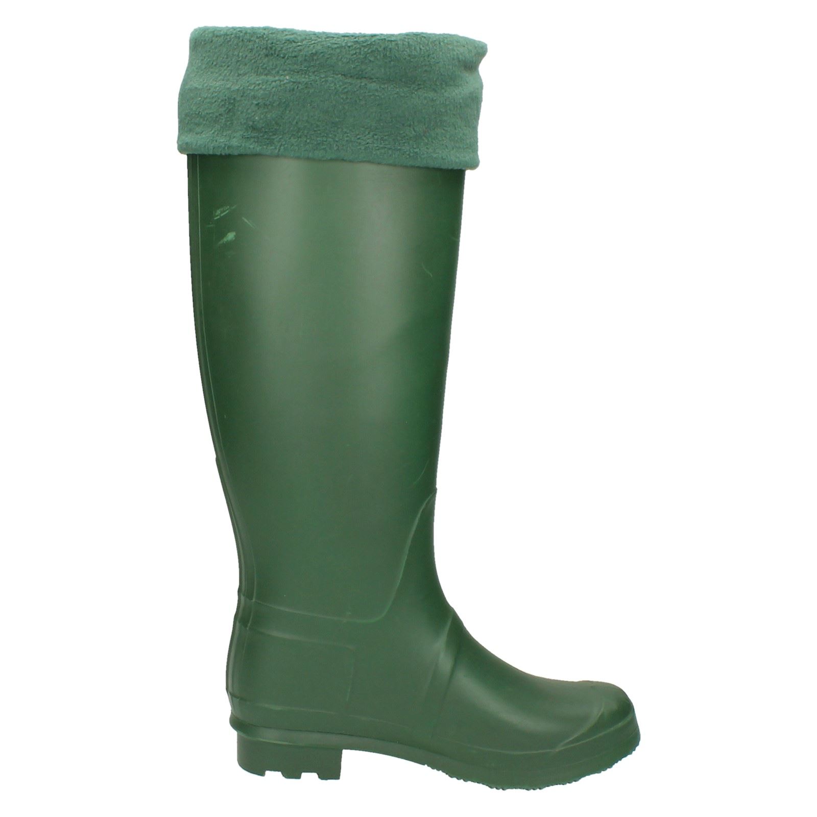 Womens Spot On Fleece Lined Wellington Boots eBay