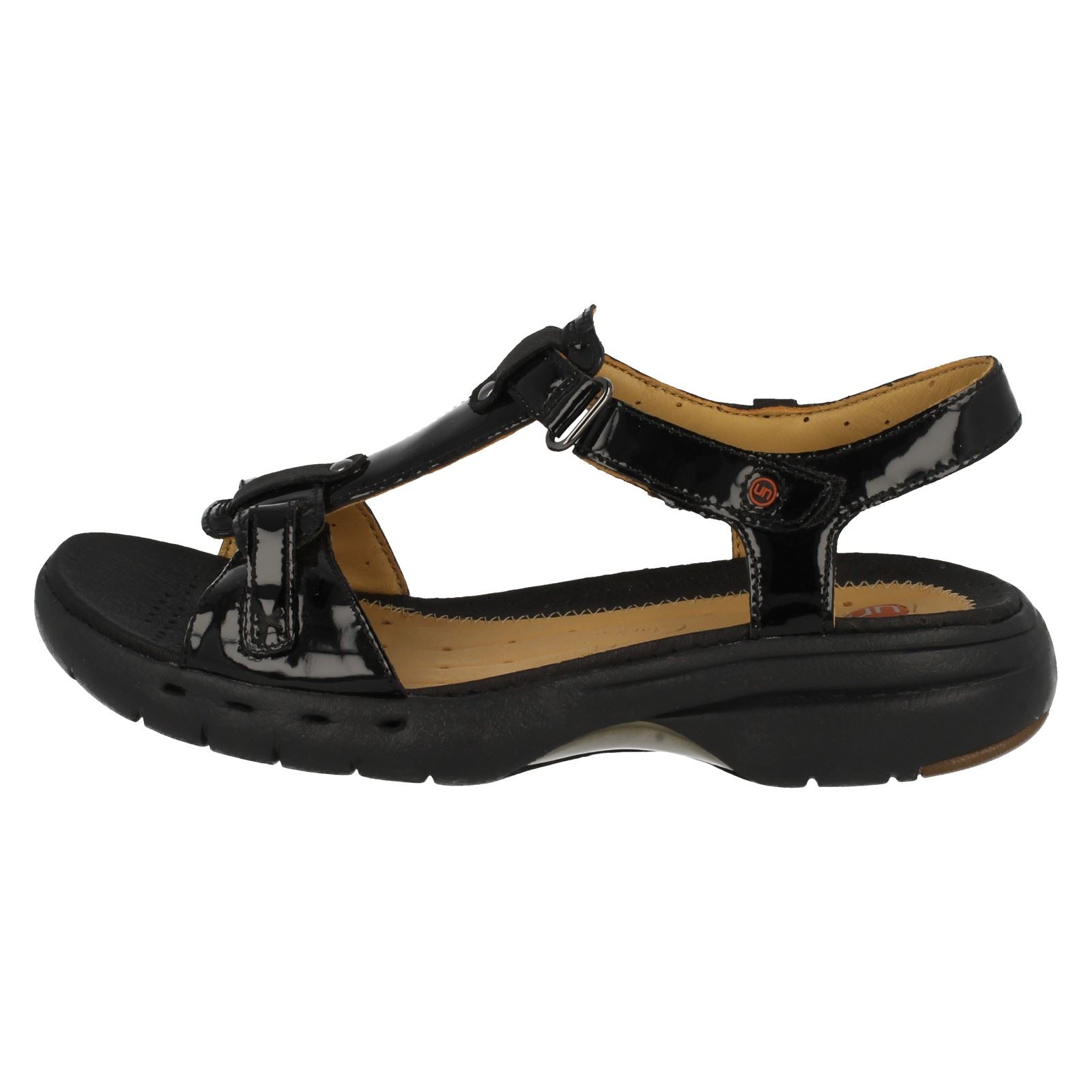 Ladies Clarks Unstructured Sandals Un Swish / Velcro eBay