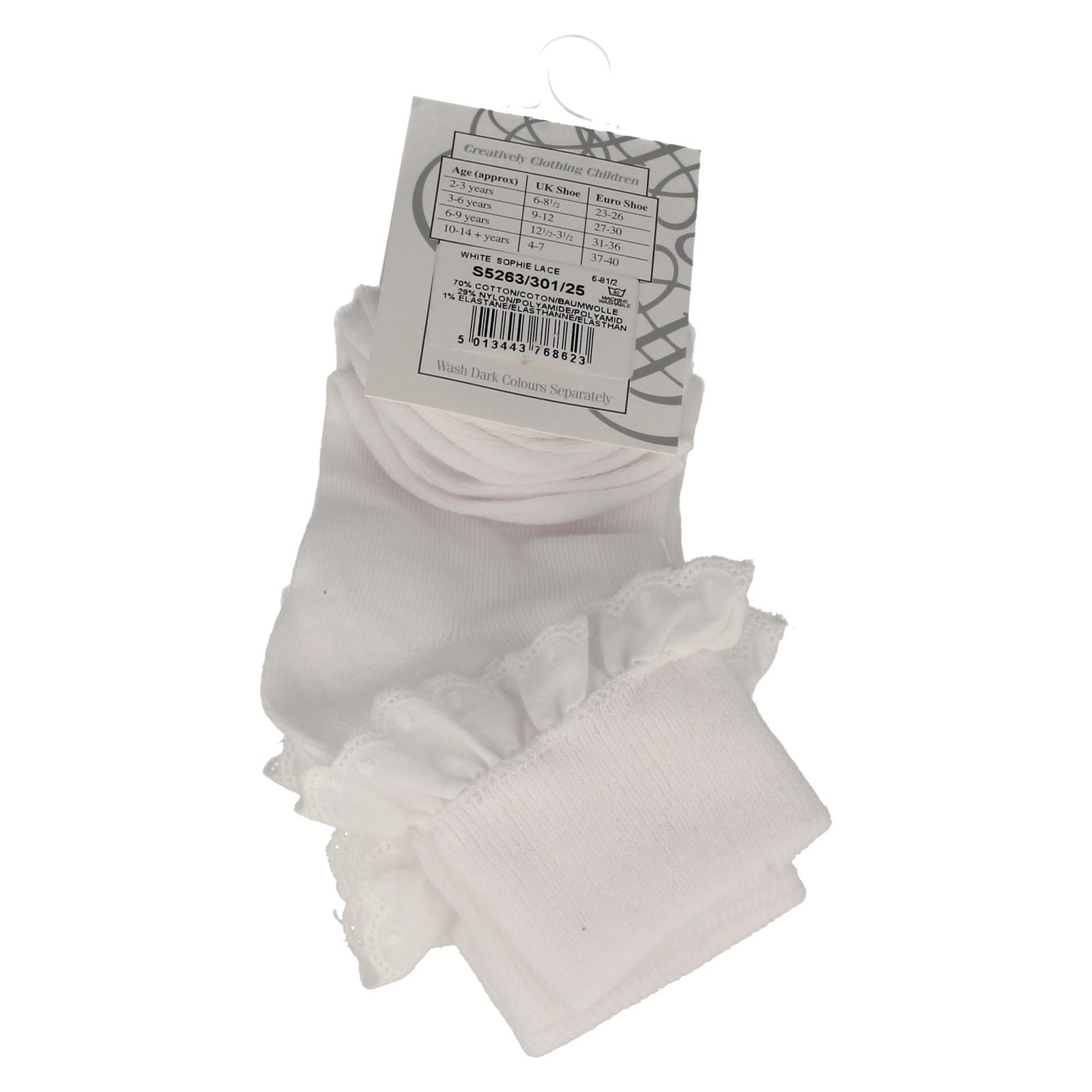 Girls PEX Pretty Socks /'Sophie Lace/'