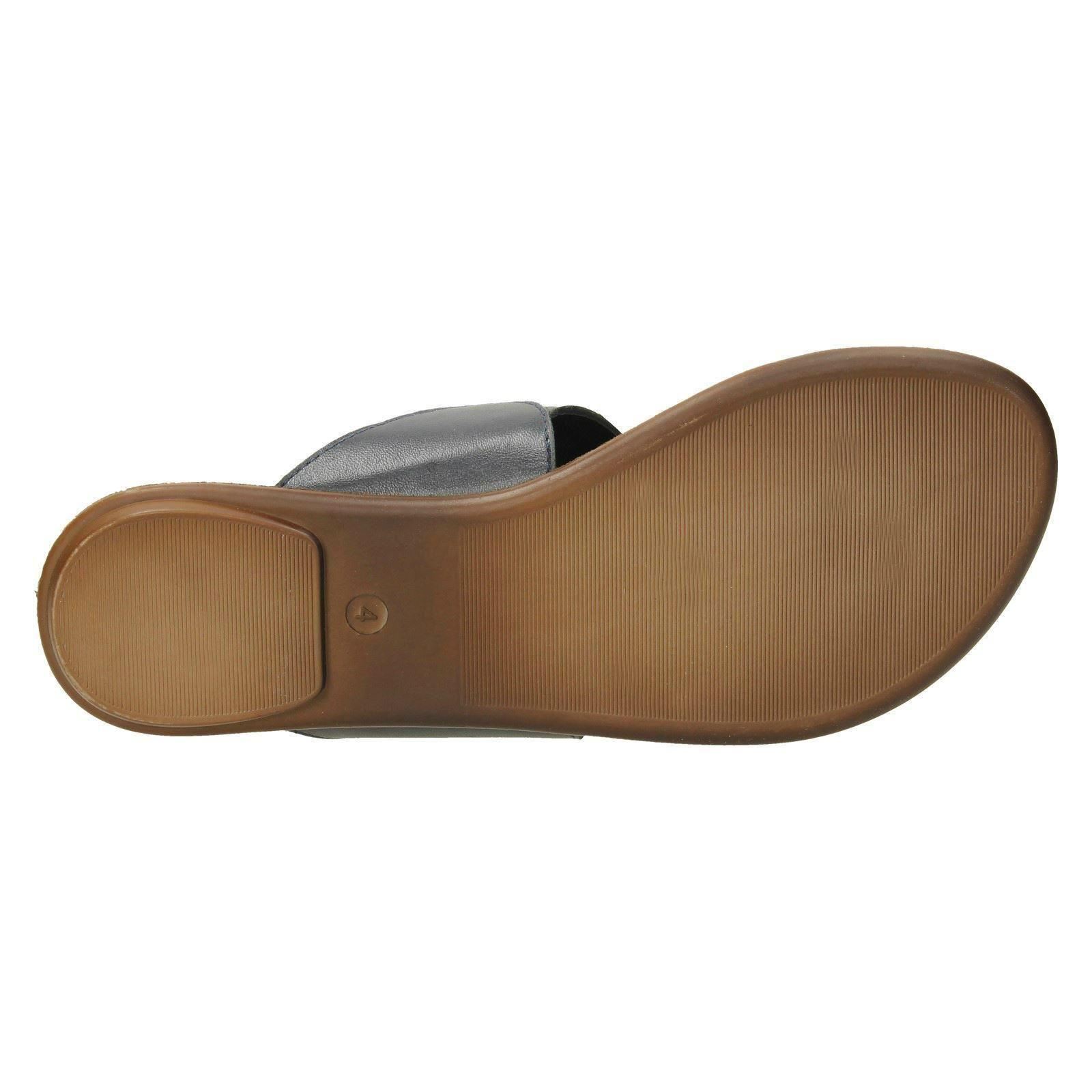 Ladies Leather Collection Flat Toe Loop Sandals F00041 | eBay