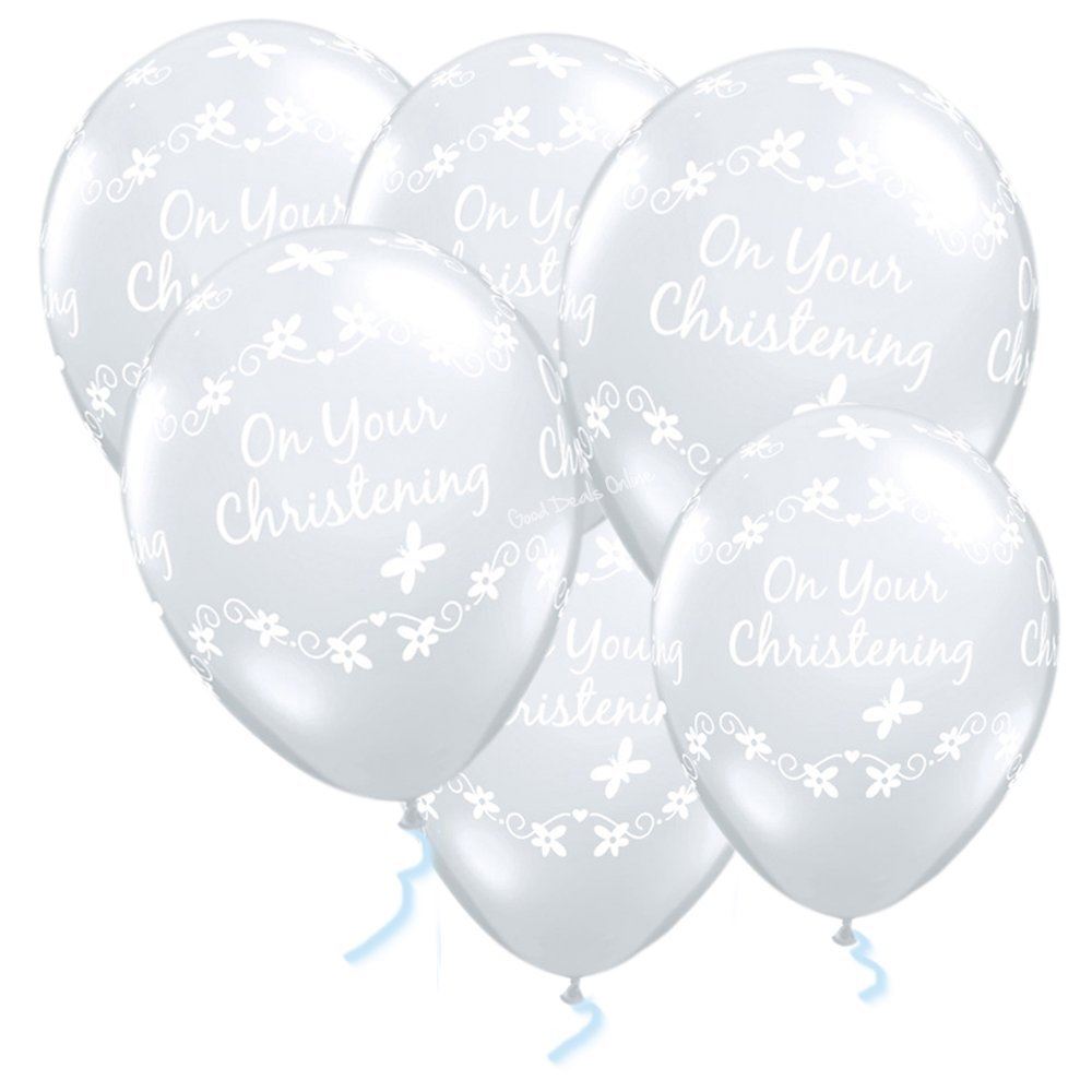 Christening Latex Balloons Party Decorations Boy Girl Unisex Bapism