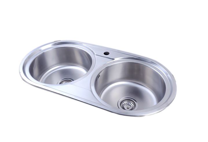 easy es2021 leftright side 20 round double bowl stainless steel kitchen sink waste - Kitchen Sink Waste Fittings easy es2021 leftright side 20 round double bowl stainless steel kitchen sink waste - Kitchen Sink Waste Fittings
