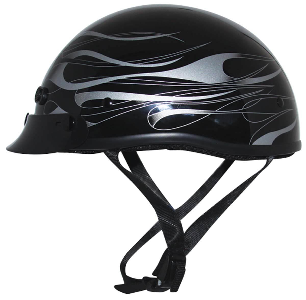 Zox Mikro Custom Half Helmet DOT Fiberglass Carbon Kevlar Shell XS2XL