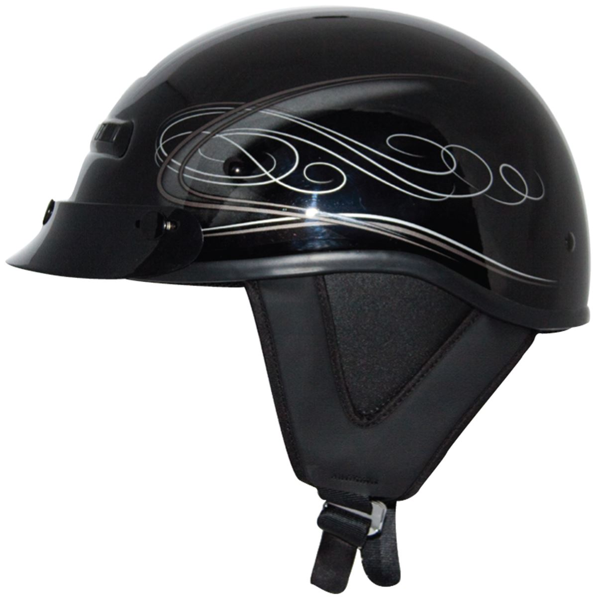 ZOX Alto Custom Half Helmet w Visor Dot Fiberglass Shell 2XS 2XL eBay