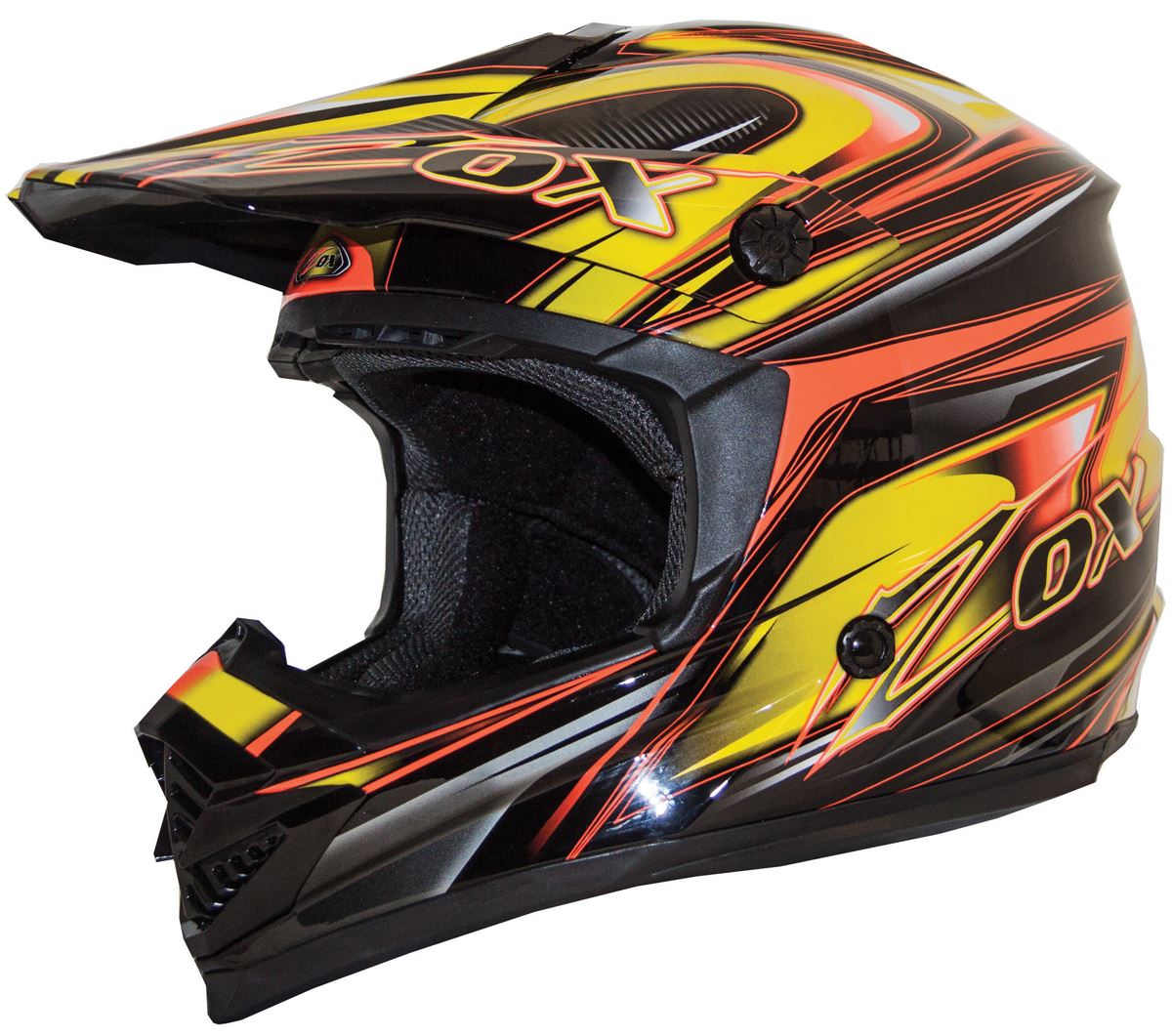 Zox Rush C Helmet Off Road MX Dirt Bike Helmet DOT SNELL eBay