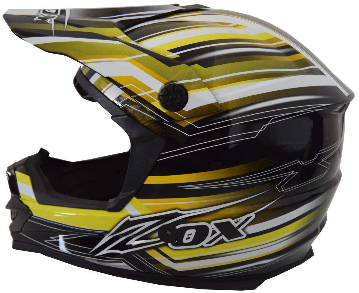 Zox Rush MX2 Off Road MX Dirt Bike Helmet Fiction DOT XS2XL eBay