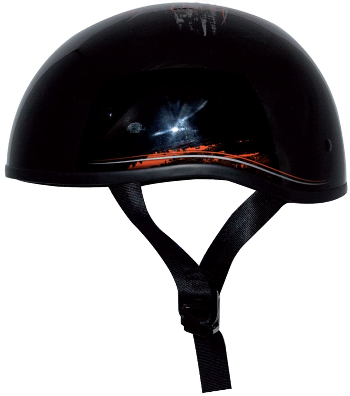 Zox Retro Old School Helmet Half Naked DOT Motorcycle Fiberglass Shell