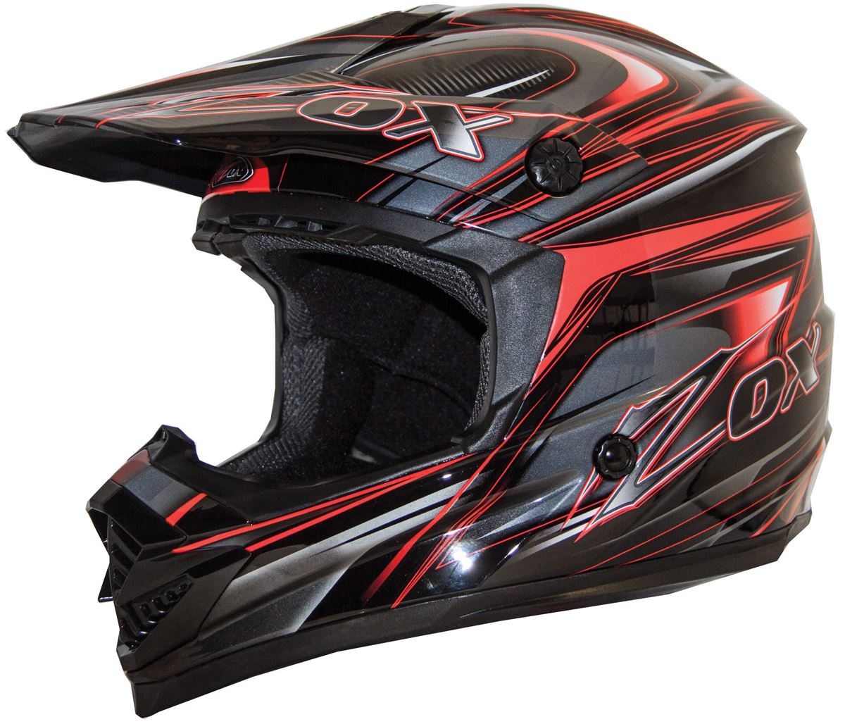 Zox Rush C Helmet Off Road MX Dirt Bike Helmet DOT SNELL eBay