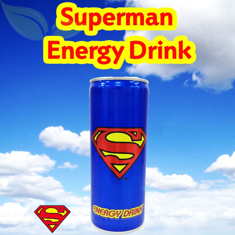 Superman™ Energy Drink - Multipack Pack Listing FEEL SUPER, WHEN YOU