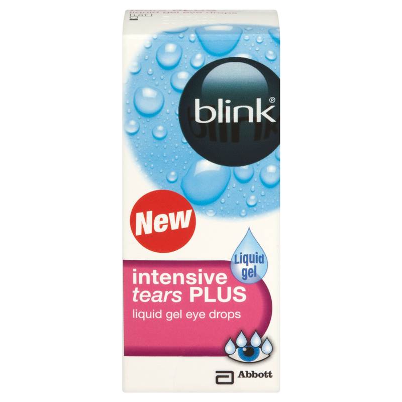 Blink Intensive Tears Plus Liquid Gel Eye Drops 10ml eBay