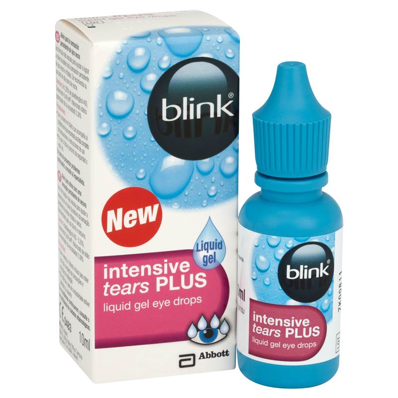 Blink Intensive Tears Plus Liquid Gel Eye Drops 10ml eBay