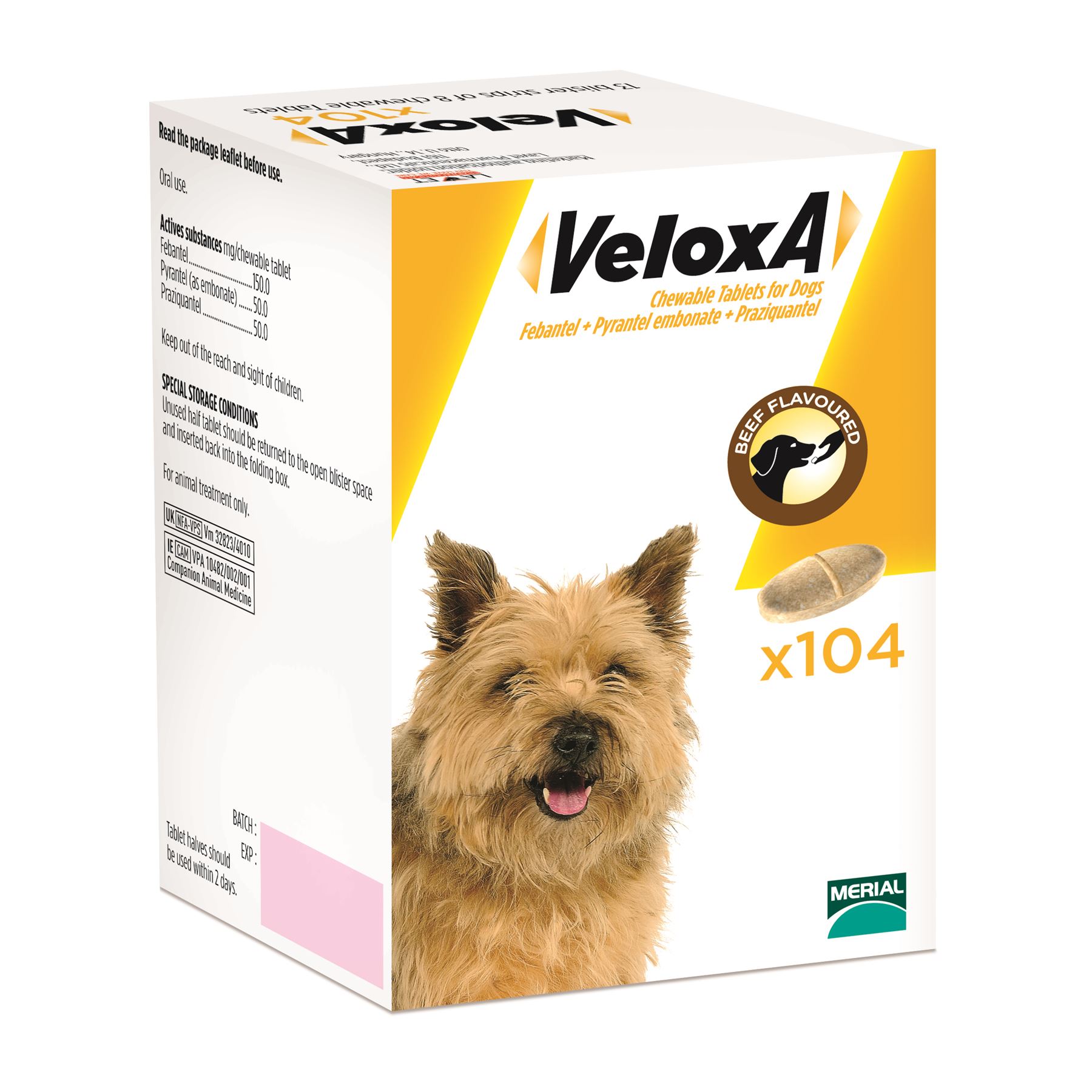 Veloxa Chewable Worming Tablets for Dogs All Sizes available eBay