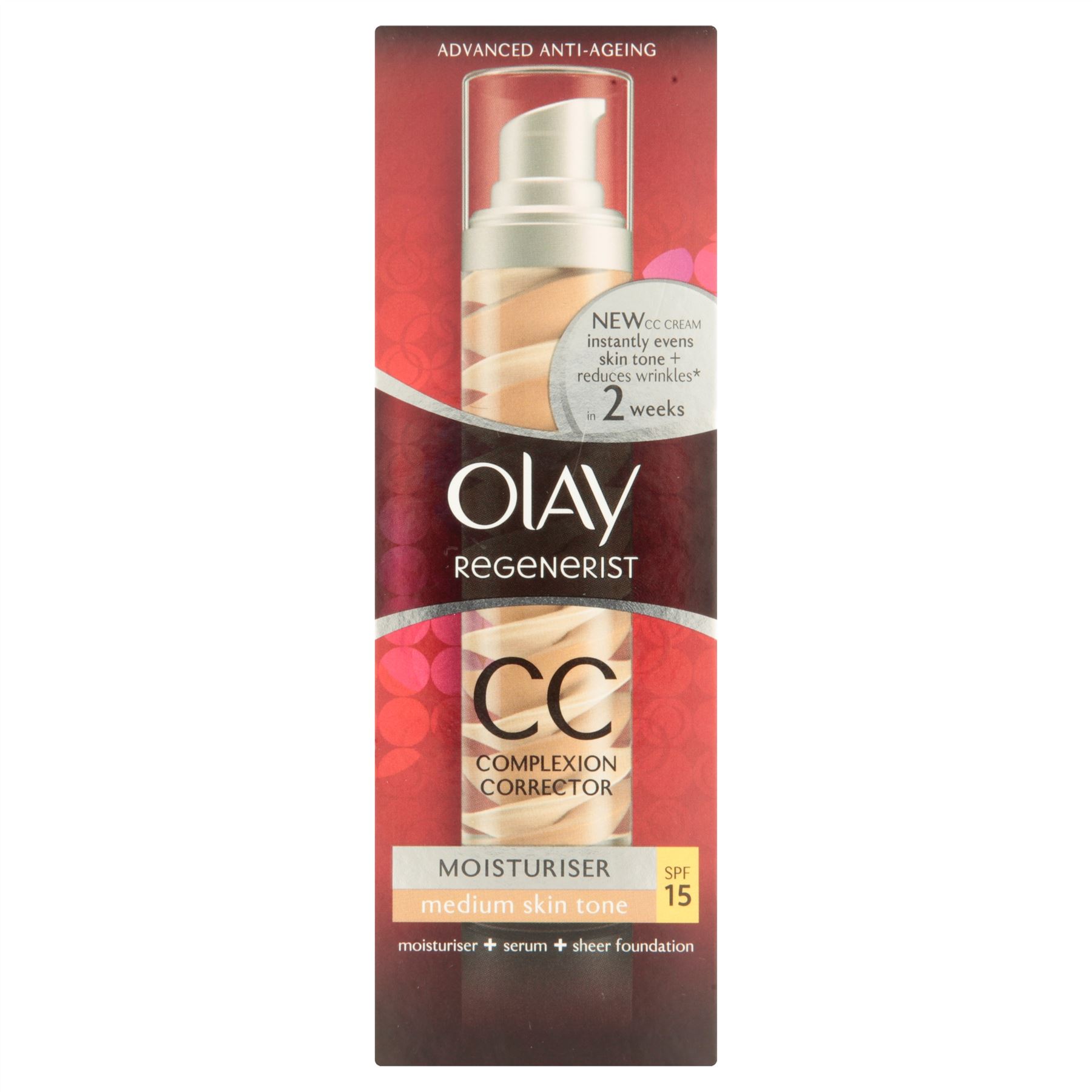 olay regenerist complexion corrector day face cream spf15