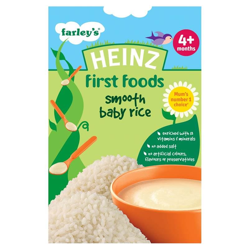 6 x Heinz First Foods Smooth Baby Rice 4+ Months 100g