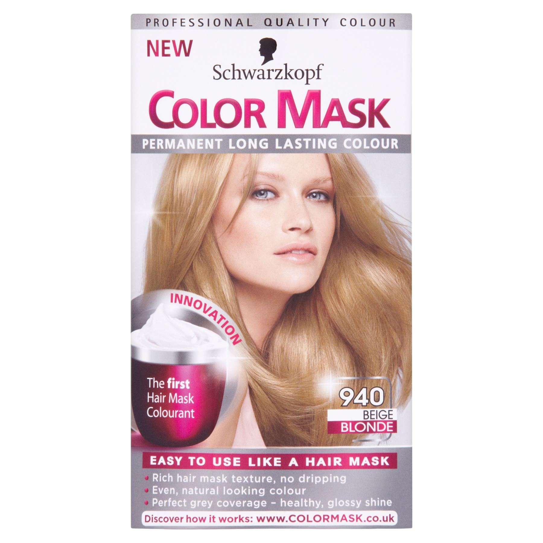 3 x Schwarzkopf Color Mask Permanent Long Lasting Colour 940 Beige Blonde eBay