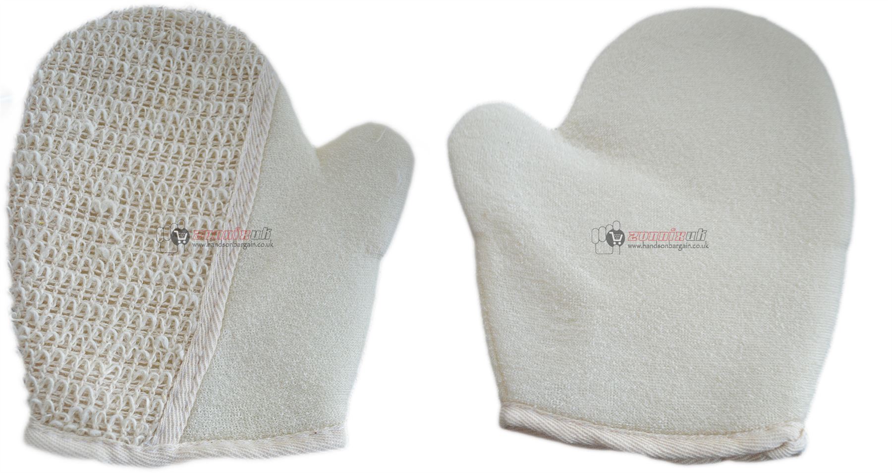 Natural Sisal Exfoliating Loofah Shower Gloves Sponges Back Body