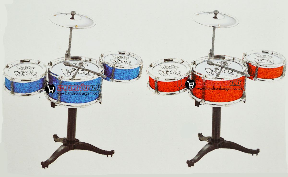 New Kids Desk Top Drum Kit Miniature Musical Instrument Fun Novelty Toy