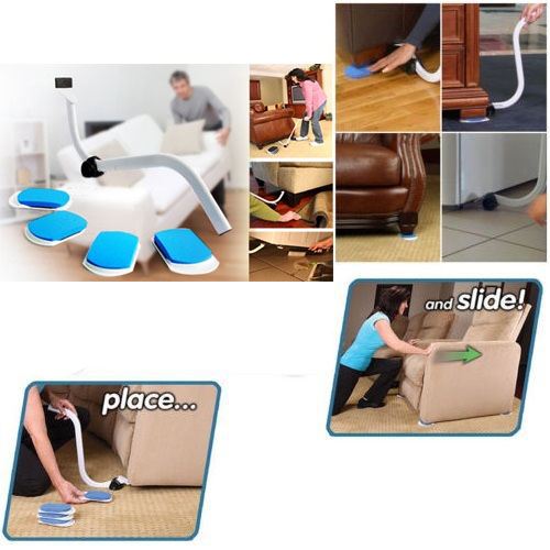 Lift & Move Lifting Jack Furniture Lifter Slider Moving Set Easy Move