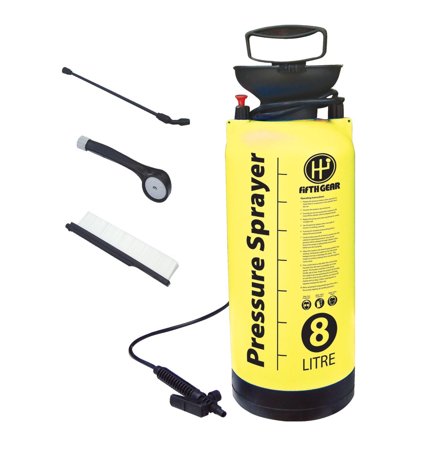 New Portable Pressure Power Jet Washer Fence Garden Sprayer With Shower