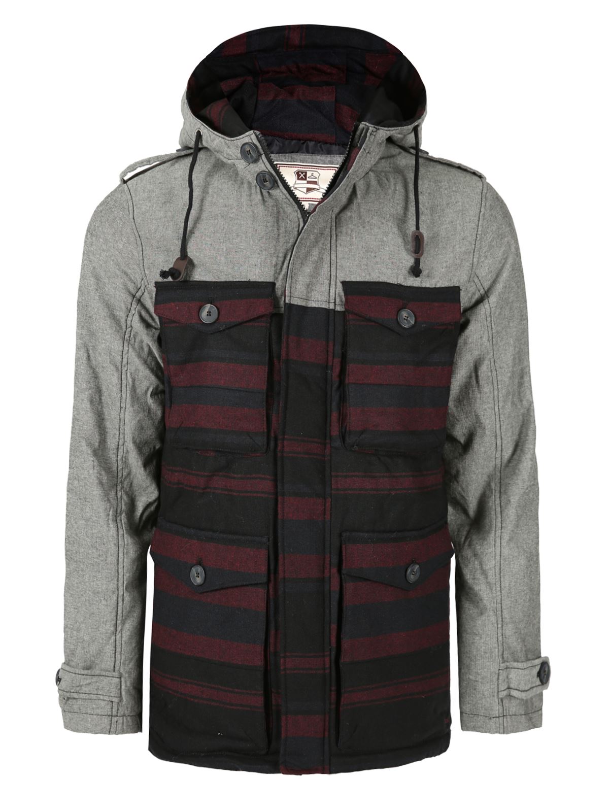 mens padded coat with hood
