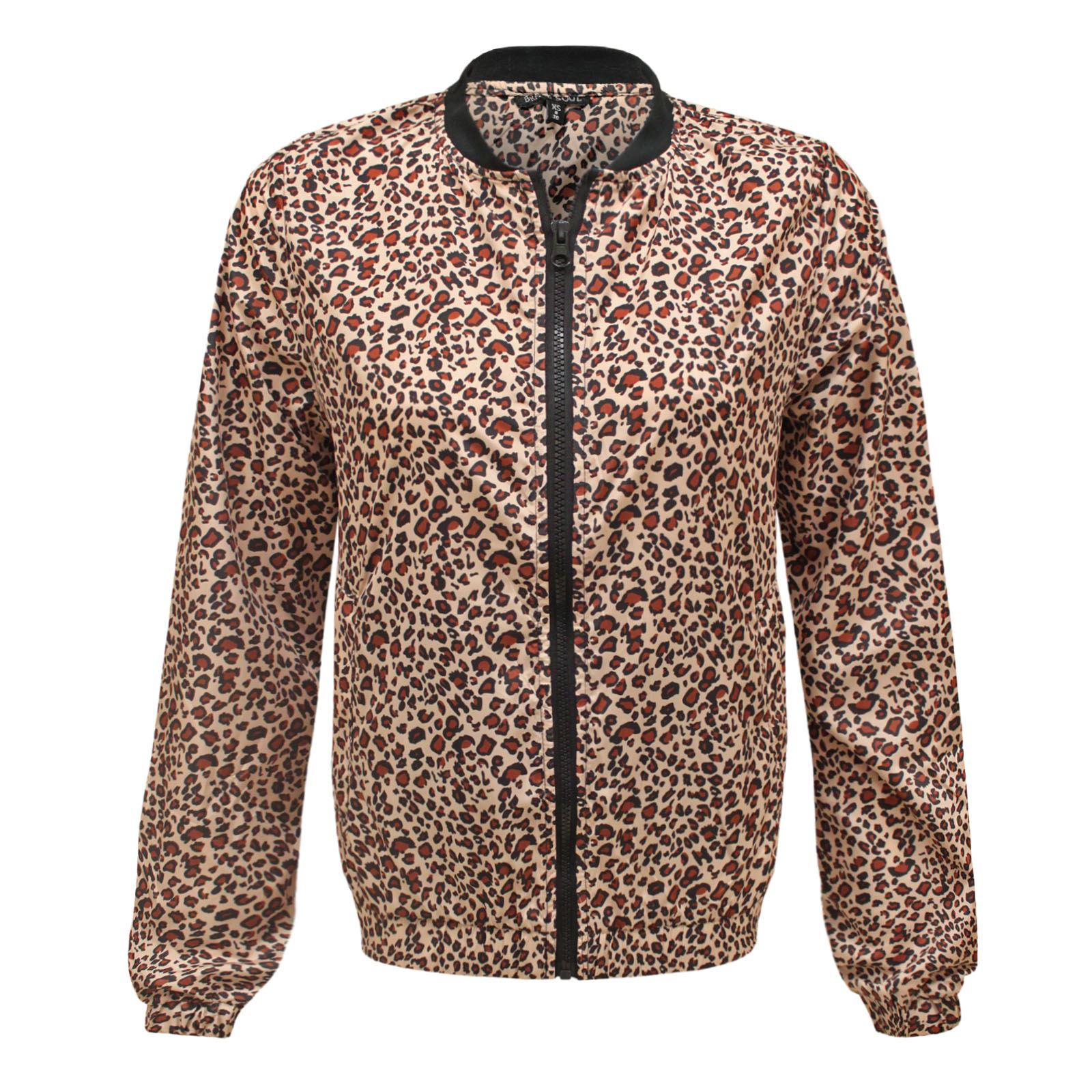 Ladies Womens Brave Soul Waterproof Leopard Print Light Weight Summer