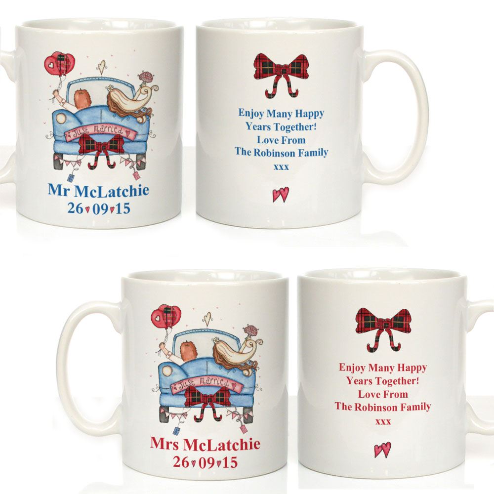Ideas Scottish Wedding Gifts personalised illustrated scottish wedding ...