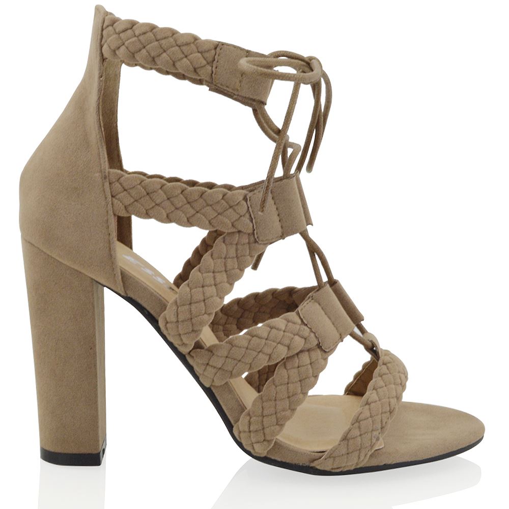 woven caged sandals