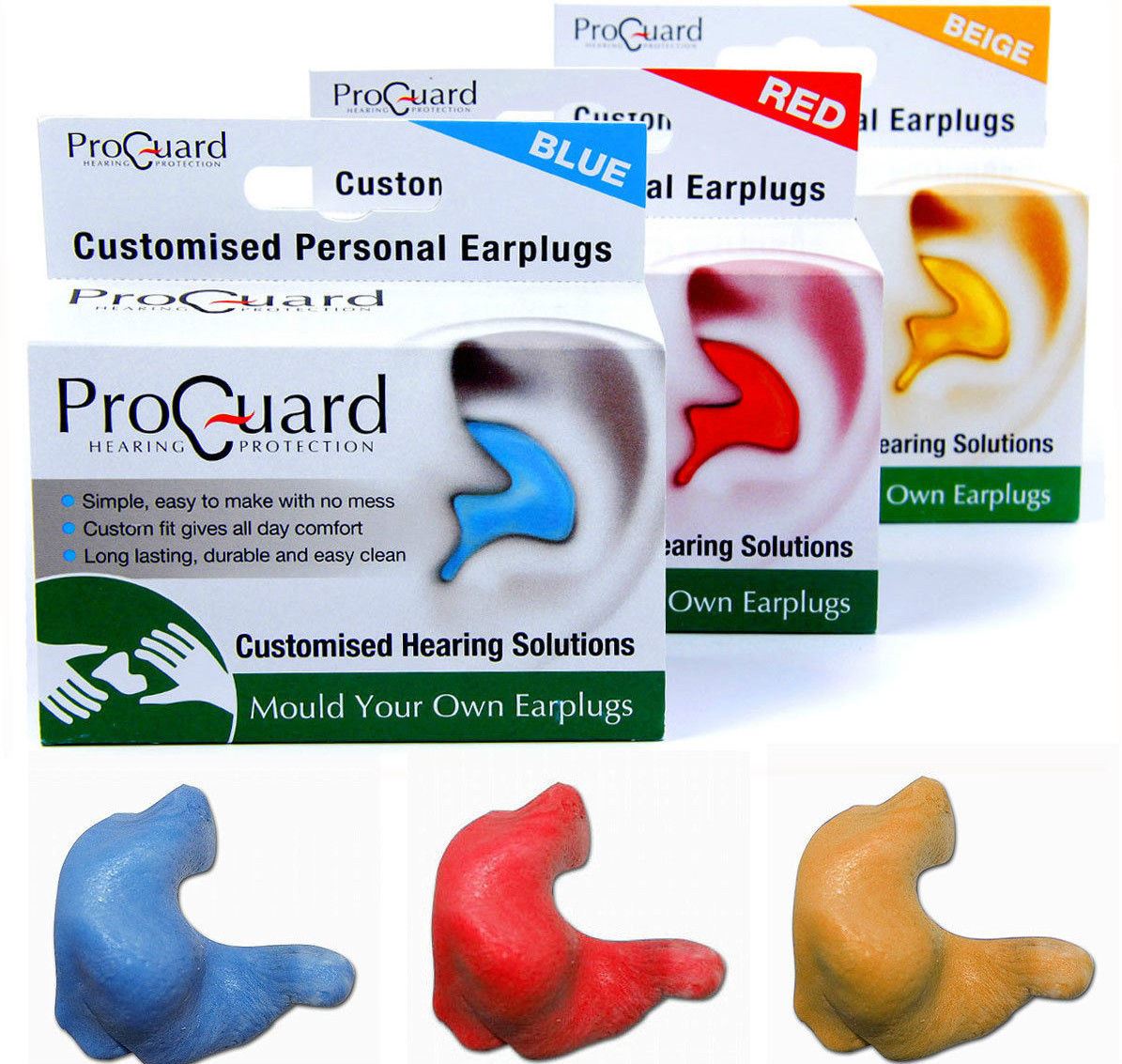 Proguard Mould Your Own custom earplugs ear plug hearing protection MYO
