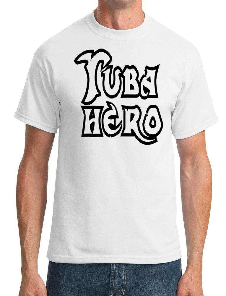 Tuba Hero Funny Music Mens TShirt eBay
