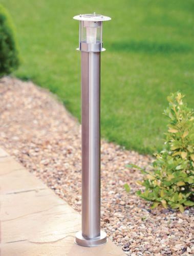 90CM STAINLESS STEEL OUTDOOR PATIO DRIVEWAY GARDEN LED SOLAR LAMP POST - Picture 2 of 5