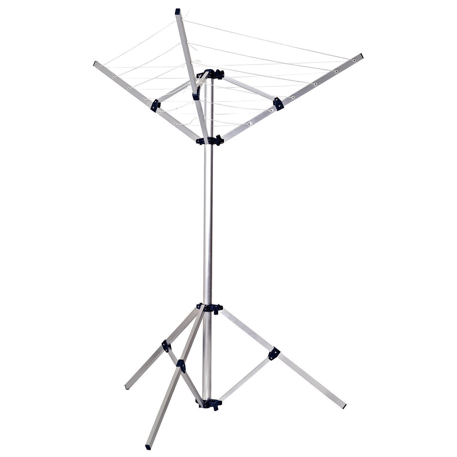 FREE STANDING 3 ARM ALUMINIUM ROTARY WASHING LINE CLOTHES DRYER AIRER