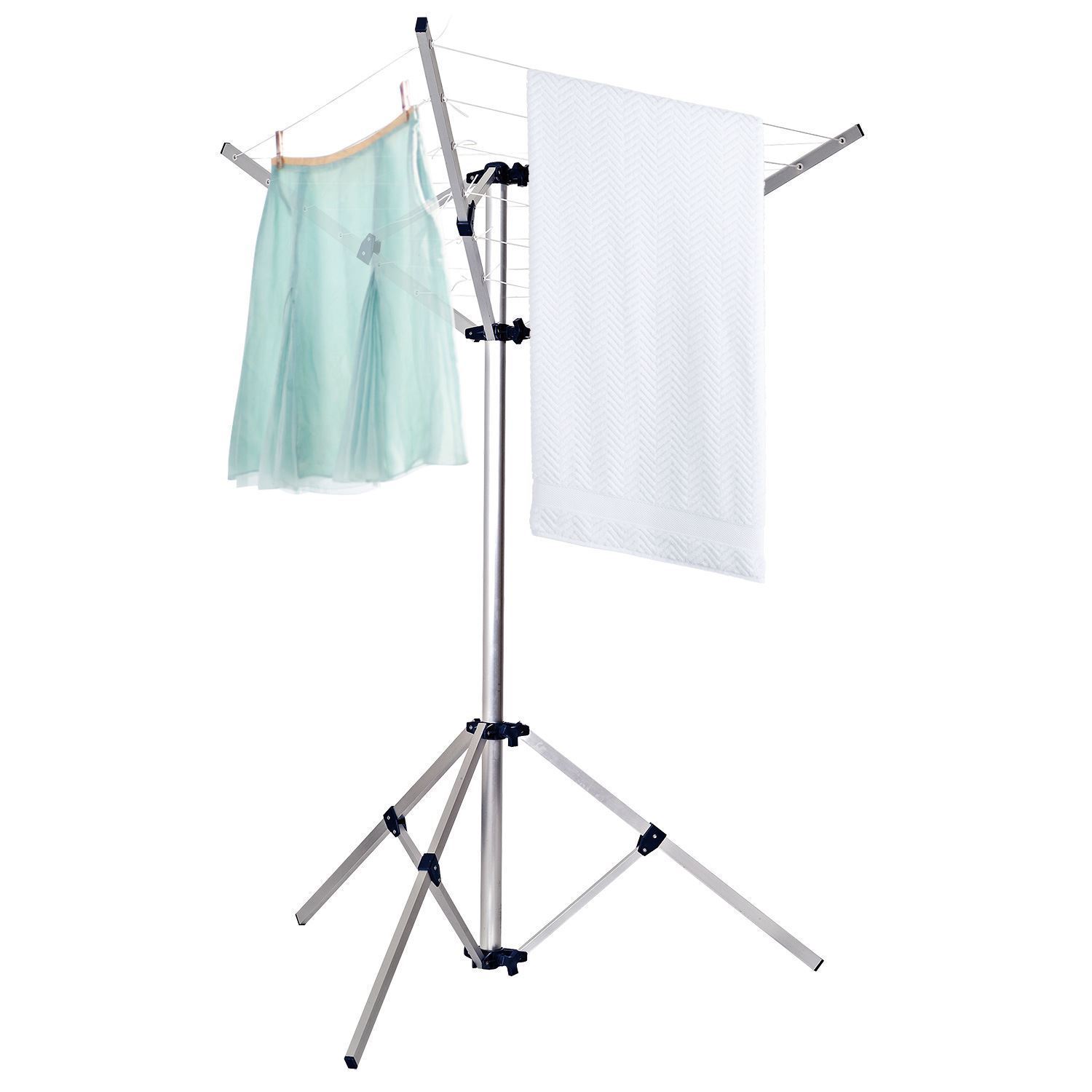 FREE STANDING 3 ARM ALUMINIUM ROTARY WASHING LINE CLOTHES DRYER AIRER
