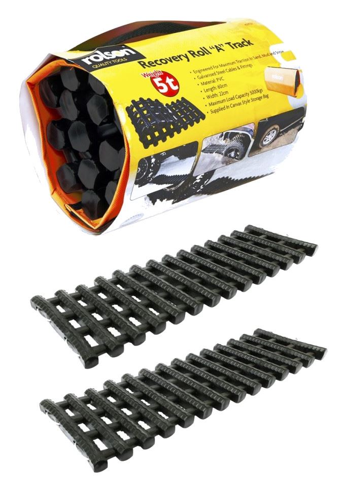 2x CAR RECOVERY TRACK 4X4 TYRE GRIP MATS SNOW MUD ICE OFF ROAD RESCUE