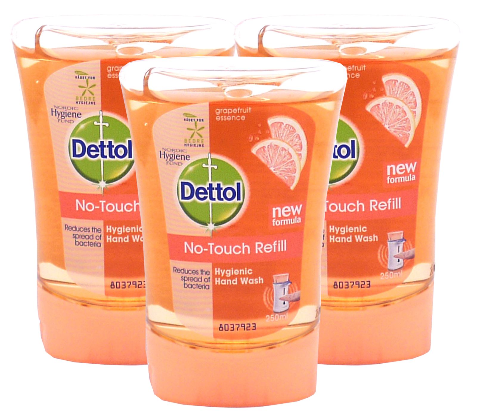 3x Dettol No Touch Refill Refills Washing HandWash Kitchen Bathroom ...