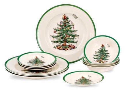 spode christmas tree 12 piece set dinner side plate spode christmas tree 12 piece set dinner side plate