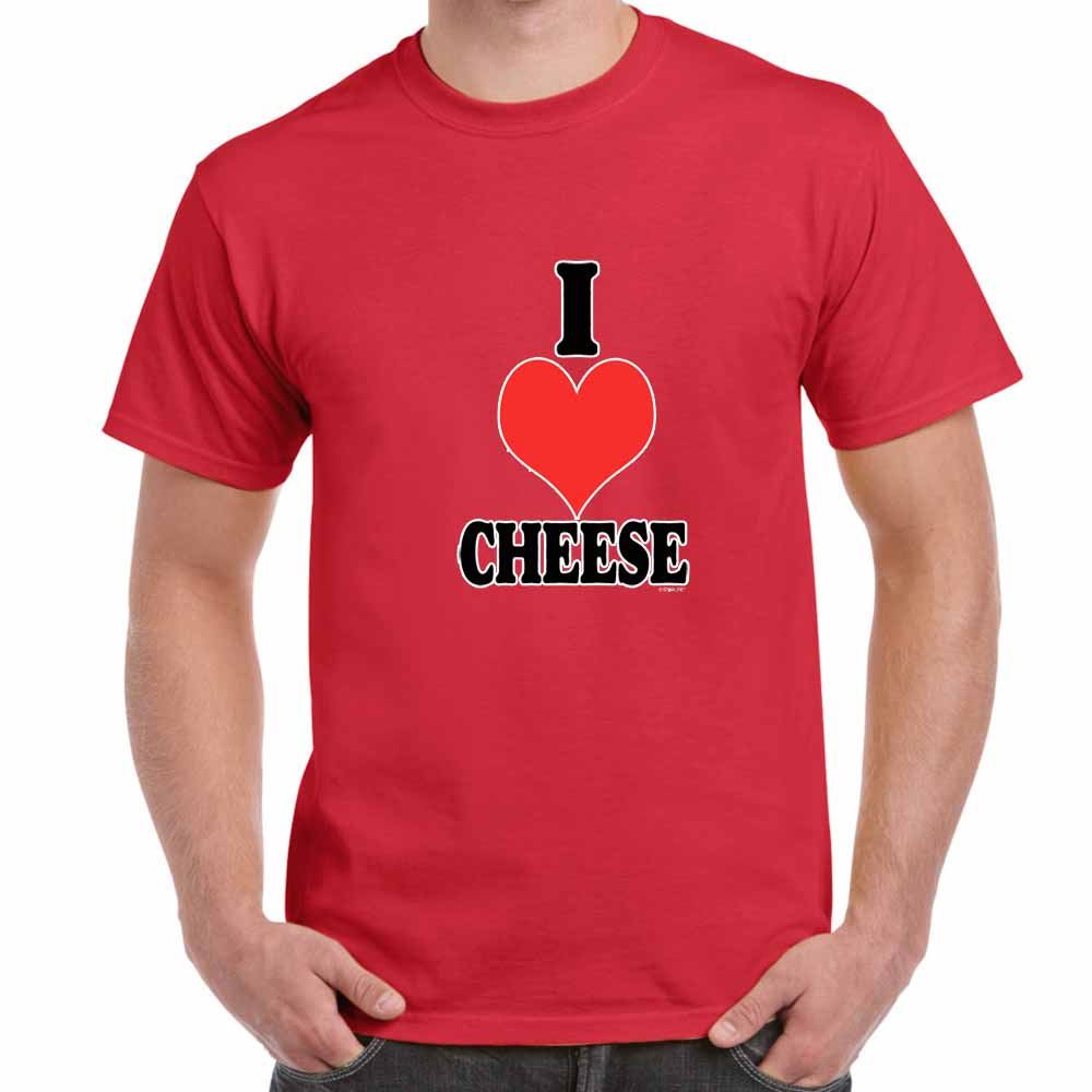 Mens Funny Sayings Slogans T Shirts-I Love Cheese tshirt
