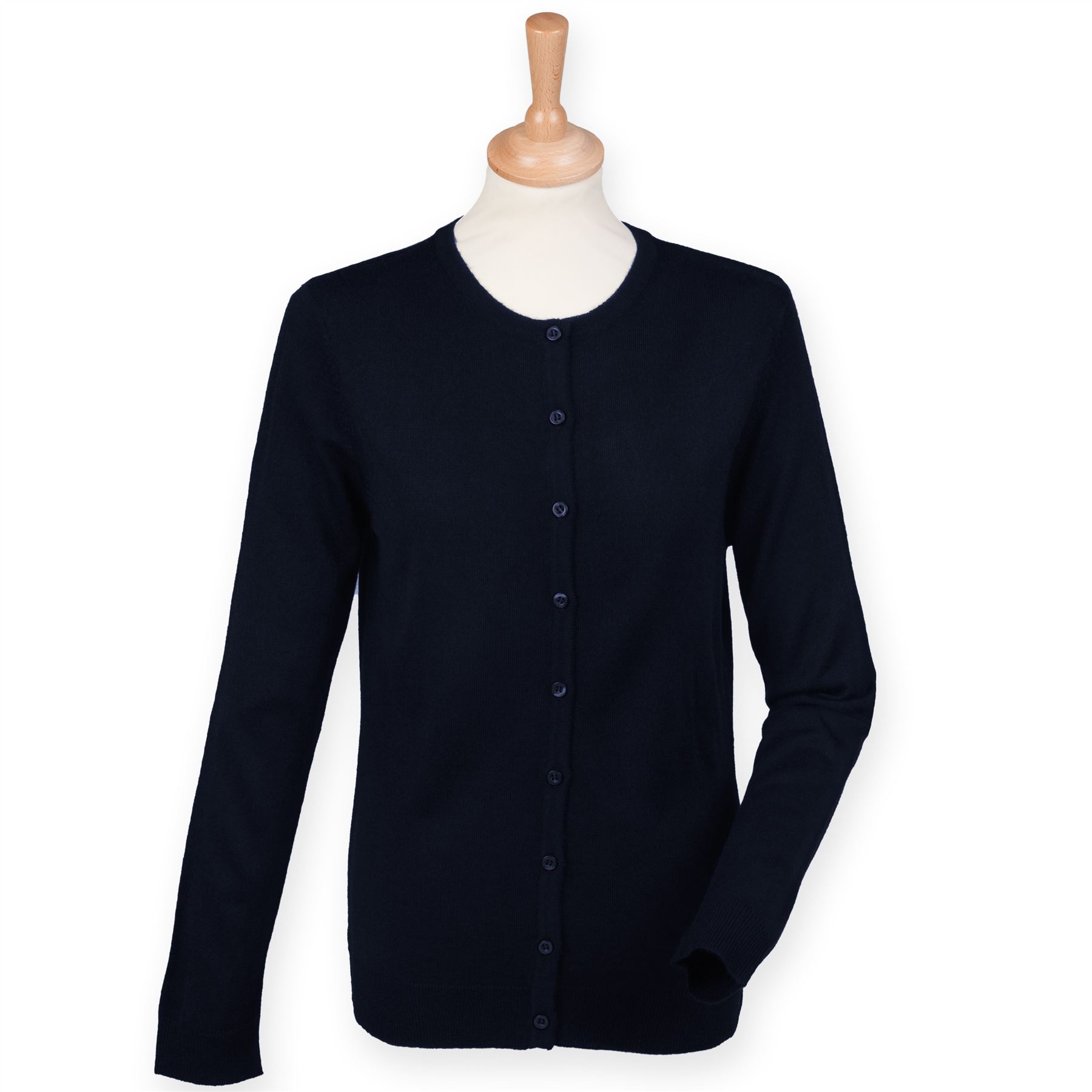 HenburyBusiness & Formal TopsWomens cashmere touch crew neck cardigan