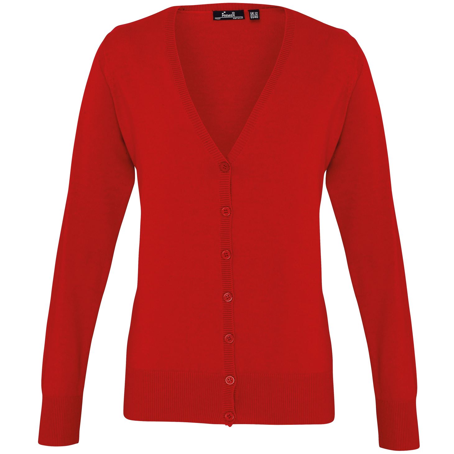 PremierBusiness & Formal TopsWomens button through knitted cardigan