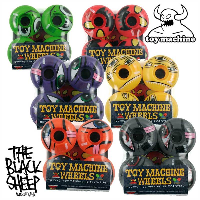 TOY MACHINE PROFESSIONAL TRANS COLOUR SKATEBOARD WHEELS NEW! | eBay