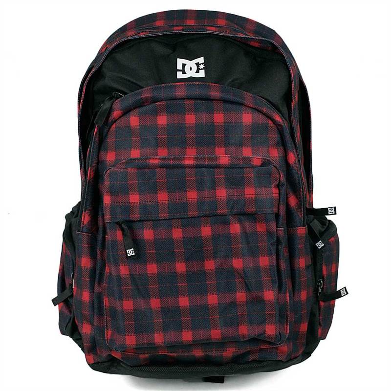 DC RED PLAID BACKUP BACKPACKS NEW SKATE SKATEBOARD DCSHOECOUSA eBay
