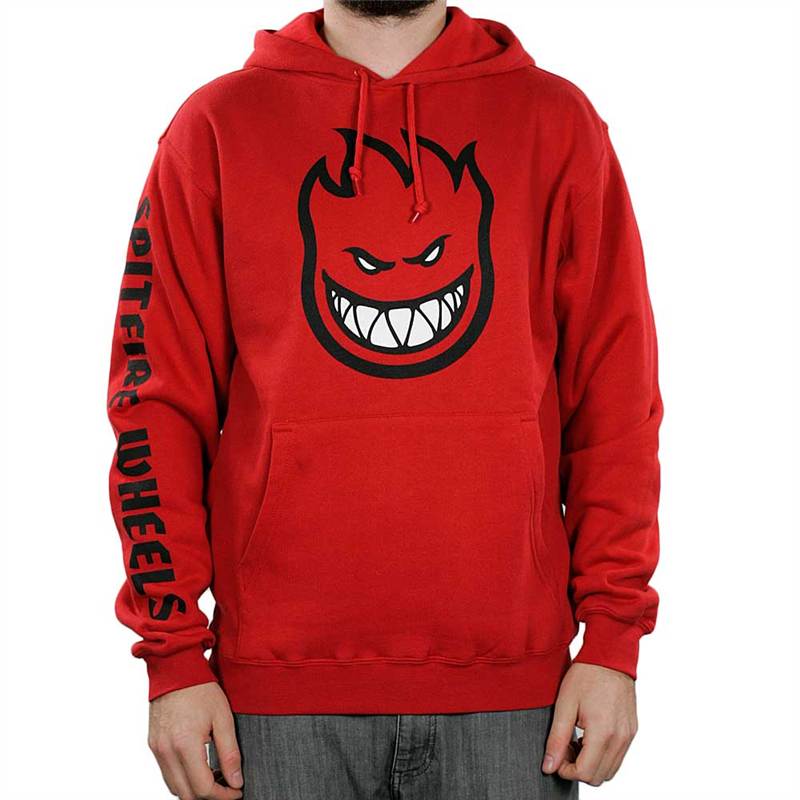 SPITFIRE BIG HEAD FILL HOODIE NEW SKATE SKATEBOARD RED YELLOW eBay