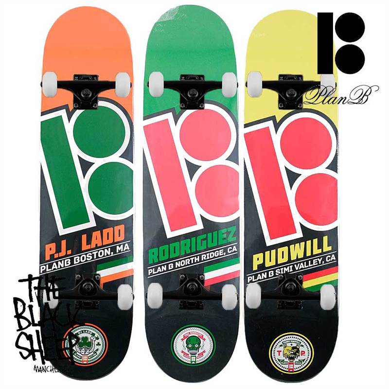 PLAN B SKATEBOARDS FLAGS SERIES PRO COMPLETE SKATEBOARD SETUP NEW SKATE