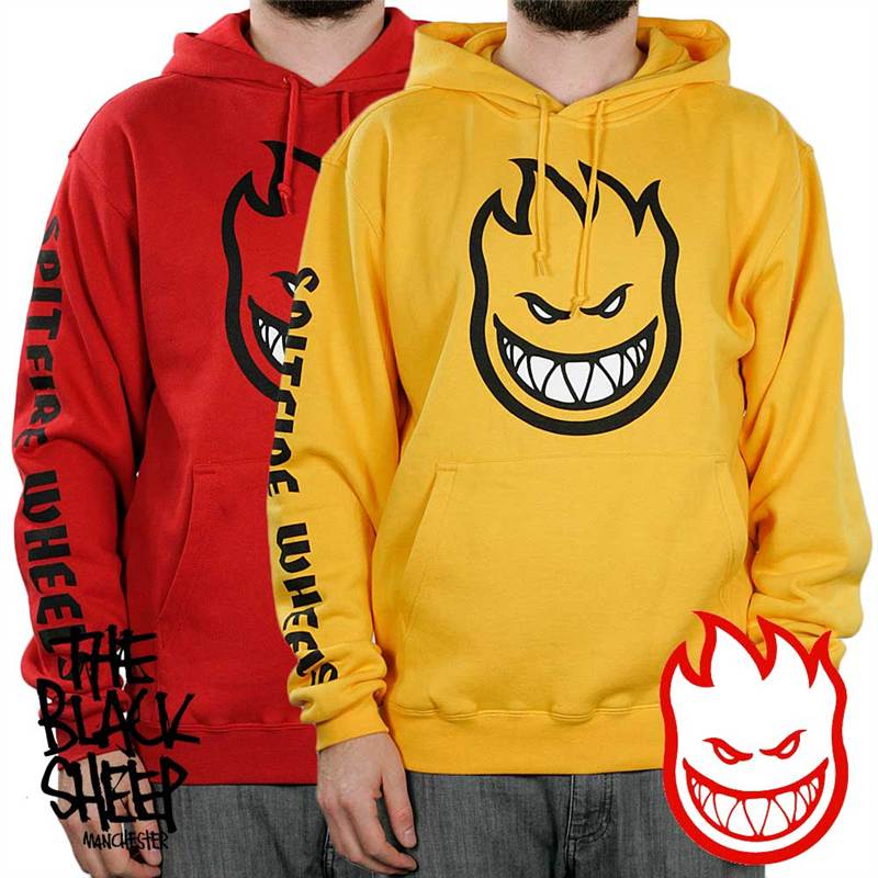SPITFIRE BIG HEAD FILL HOODIE NEW SKATE SKATEBOARD RED YELLOW eBay